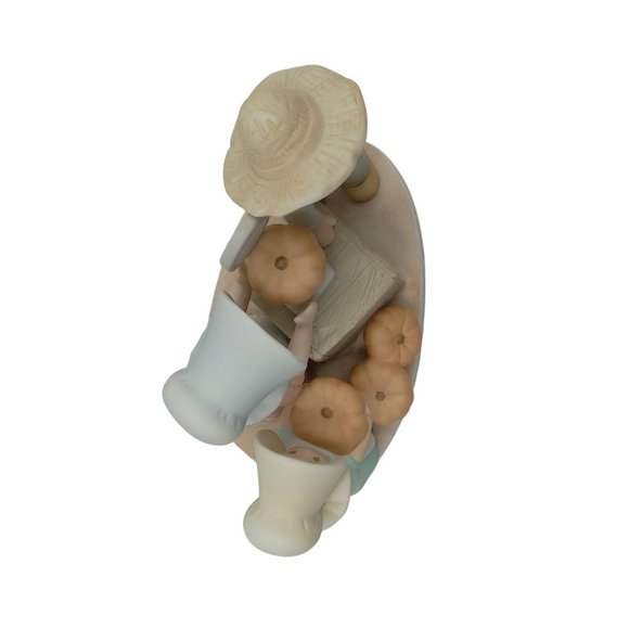 Home Interiors Homco Circle Of Friends Figurine Pumpkin Time Masterpiece Farmers - Picture 5 of 11